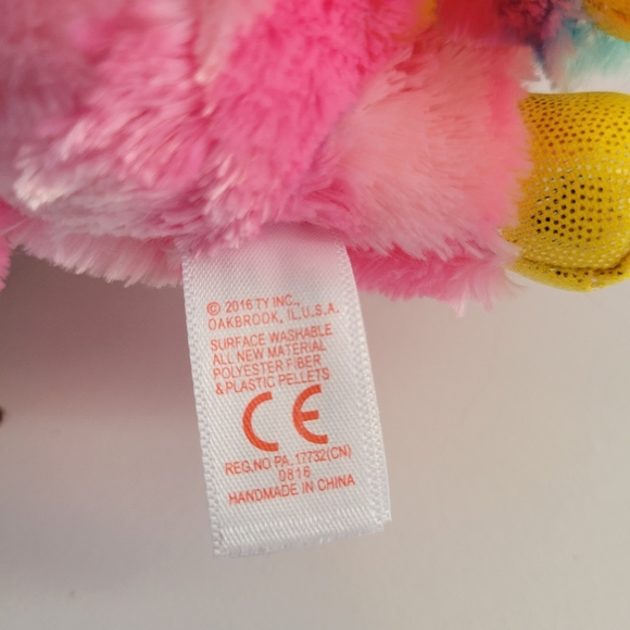 The Beanie Boo's Collection Set of 4 Unicorn Owl Cat Monkey 2015 2016 TY Beanies - Picture 15 of 16